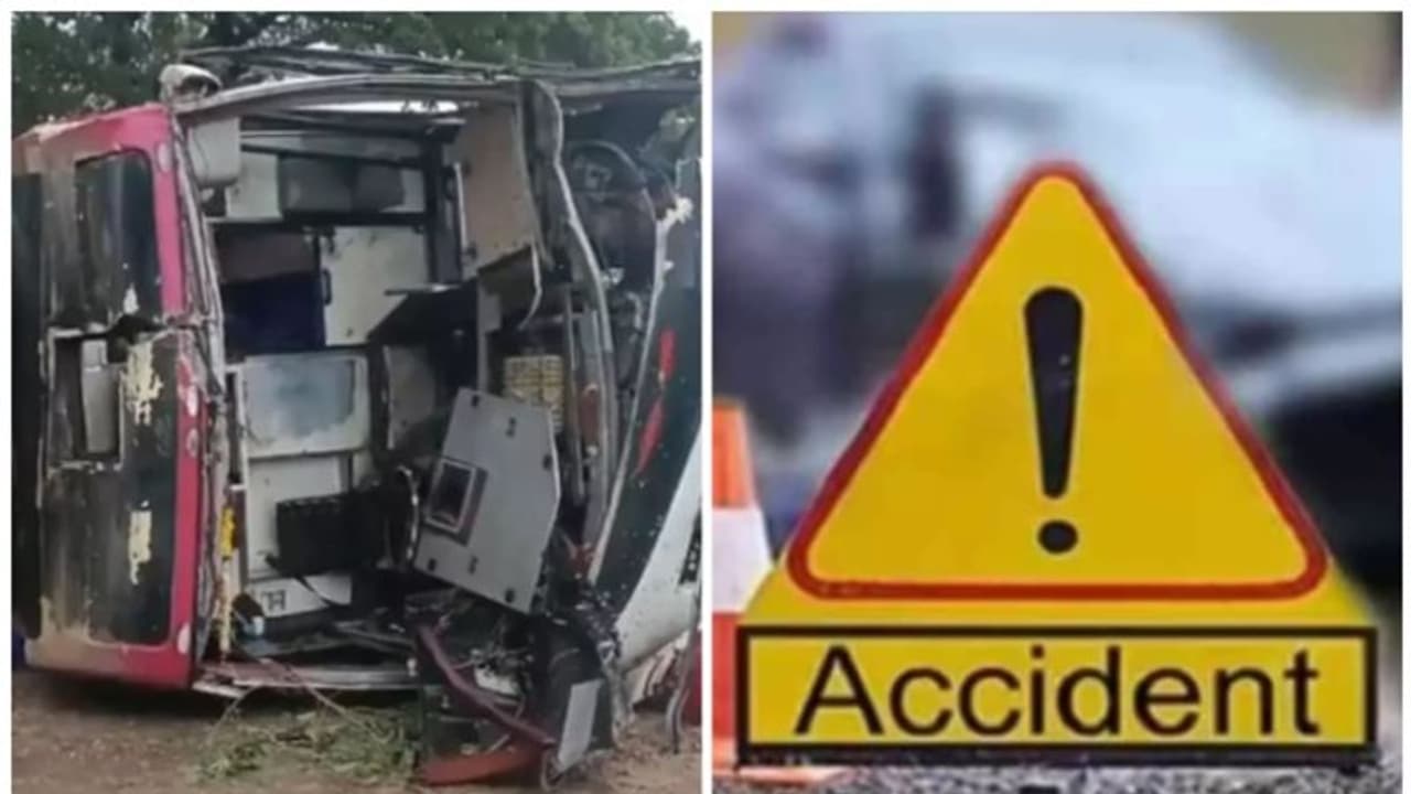 ബസ് മറിഞ്ഞ് അപകടം; ഒരാൾ മരിച്ചു, 19 പേർക്ക് പരിക്ക്; ദുരന്തം ആന്ധ്രയിലെ നർസാരോപേട്ടിൽ ബസ് മറിഞ്ഞ് അപകടം; ഒരാൾ മരിച്ചു, 19 പേർക്ക് പരിക്ക്; ദുരന്തം ആന്ധ്രയിലെ നർസാരോപേട്ടിൽ