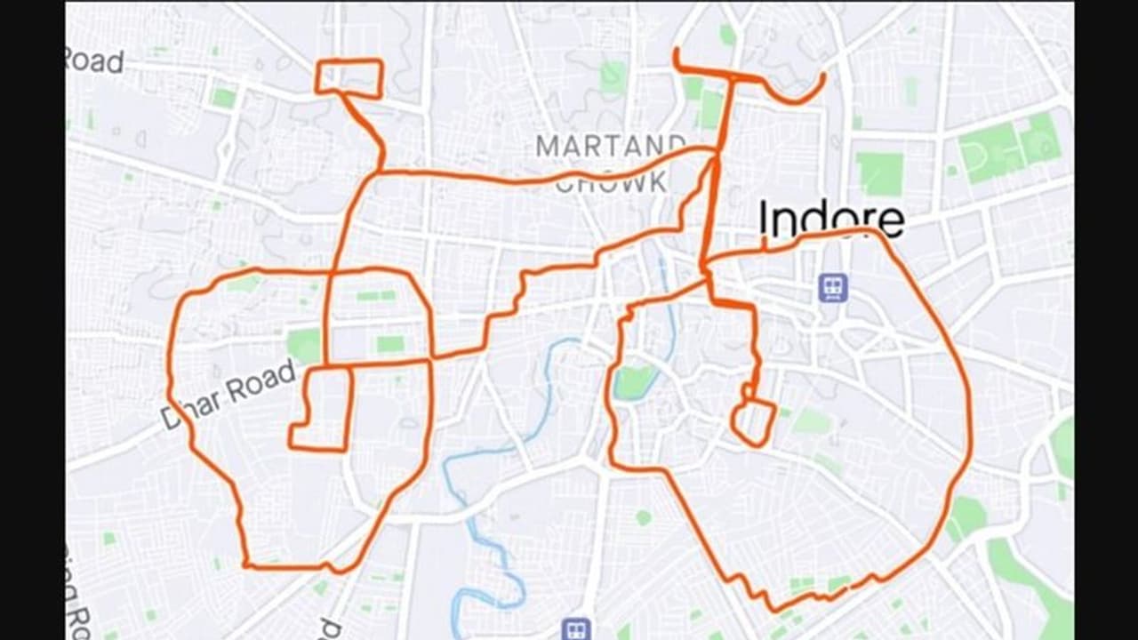 கூகுள் மேப்பில் சைக்கிள் வரைபடம்! இந்தூரில் வித்தியாசமான சைக்கிள் தின கொண்டாட்டம்! கூகுள் மேப்பில் சைக்கிள் வரைபடம்! இந்தூரில் வித்தியாசமான சைக்கிள் தின கொண்டாட்டம்!