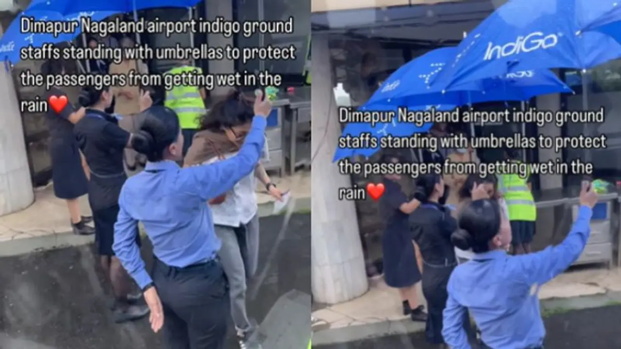 WATCH IndiGo's Ground Staff's Heartwarming Act of Kindness in Dimapur Airport