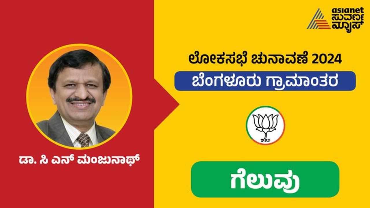 Bengaluru Rural Results: ಕನಕಪುರ ಬಂಡೆಗೆ ಸರ್ಜರಿ ಮಾಡಿದ ಡಾ. ಮಂಜುನಾಥ್, ಡಿಕೆ ಸುರೇಶ್ಗೆ ಸೋಲು Bengaluru Rural Results: ಕನಕಪುರ ಬಂಡೆಗೆ ಸರ್ಜರಿ ಮಾಡಿದ ಡಾ. ಮಂಜುನಾಥ್, ಡಿಕೆ ಸುರೇಶ್ಗೆ ಸೋಲು