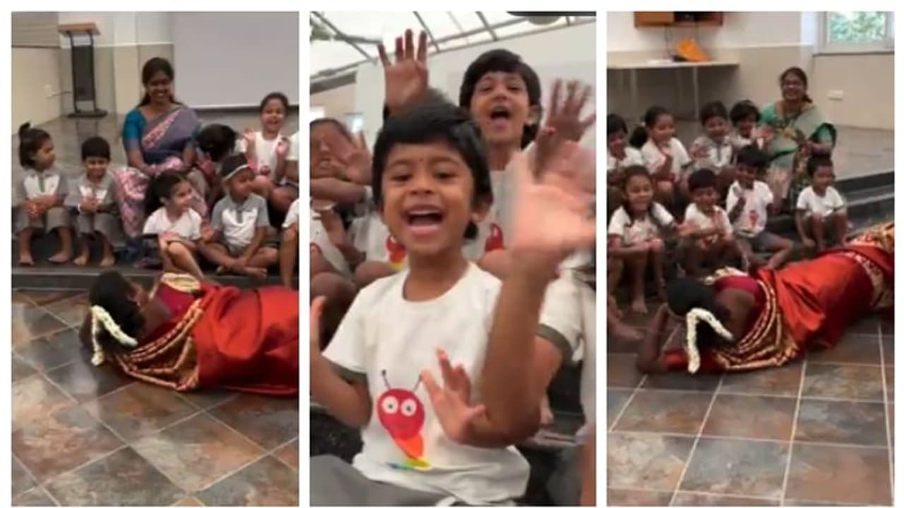 'ടീച്ചർ ഓഫ് ദി ഇയർ'; കുട്ടികളുടെ വീഡിയോ പകർത്തുന്ന ടീച്ചറുടെ സാഹസത്തിന്റെ വീഡിയോ വൈറല് 'ടീച്ചർ ഓഫ് ദി ഇയർ'; കുട്ടികളുടെ വീഡിയോ പകർത്തുന്ന ടീച്ചറുടെ സാഹസത്തിന്റെ വീഡിയോ വൈറല്