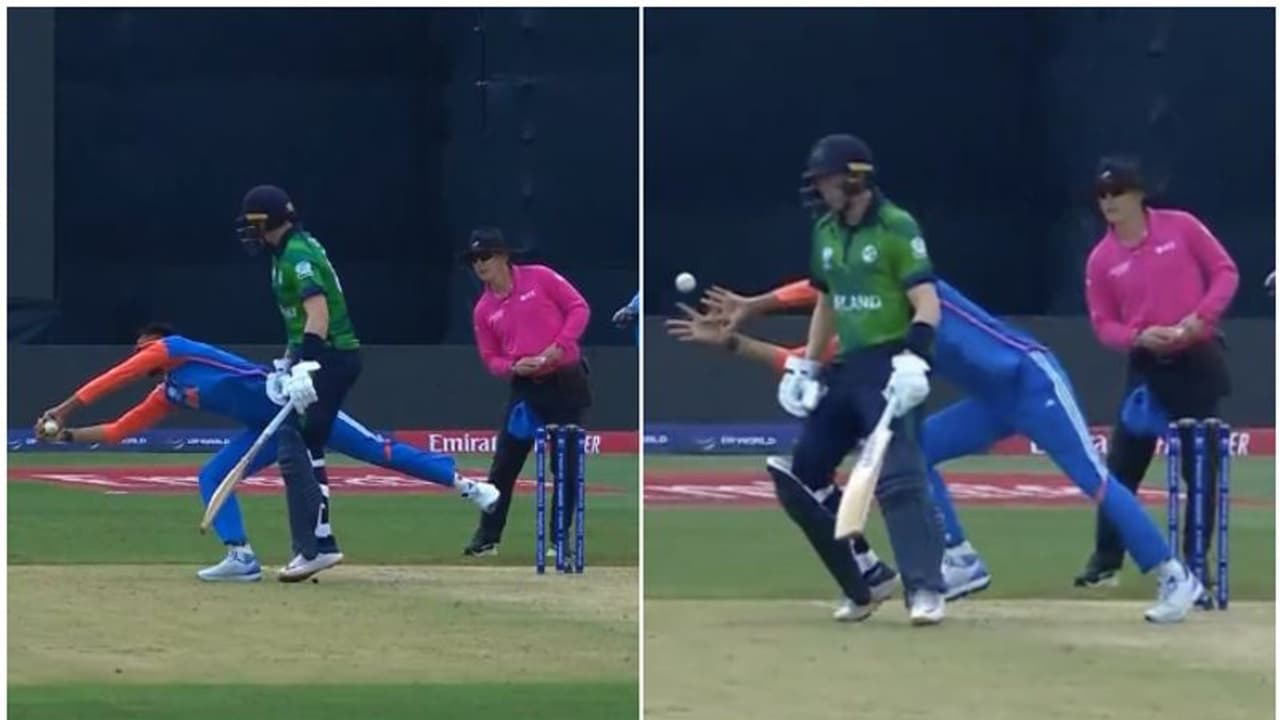 വിസ്മയിപ്പിക്കുന്ന ക്യാച്ചെടുത്ത് അക്സര് പട്ടേല്! സ്വന്തം പന്തില് ബാരി മക്കാര്ത്തിയെ പുറത്താക്കിയ നിമിഷം വിസ്മയിപ്പിക്കുന്ന ക്യാച്ചെടുത്ത് അക്സര് പട്ടേല്! സ്വന്തം പന്തില് ബാരി മക്കാര്ത്തിയെ പുറത്താക്കിയ നിമിഷം