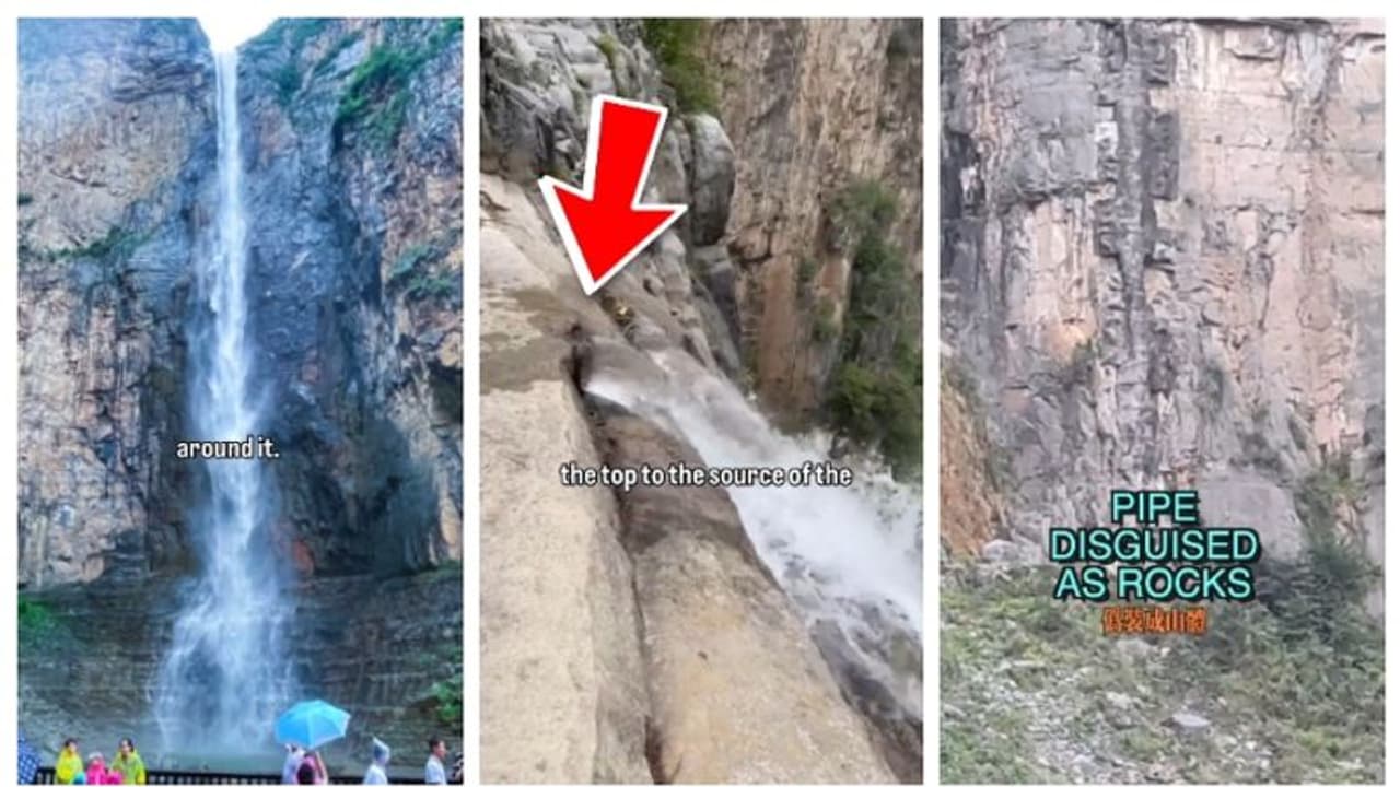 'ചങ്കിലെ ചൈന'യില്‍ വെള്ളച്ചാട്ടം പോലും കൃത്രിമം; വെളിപ്പെടുത്തലുമായി സോഷ്യല്‍ മീഡിയ