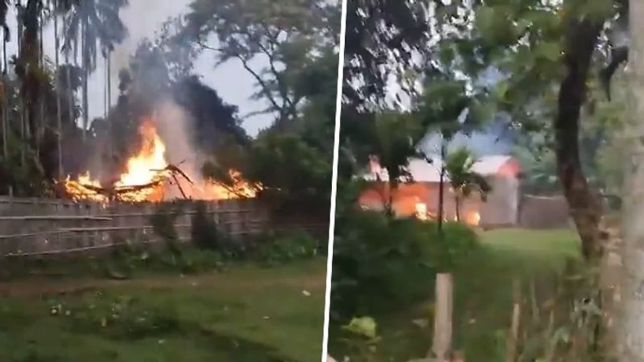 Militants set fire to police outpost, several houses in Manipur's Jiribam; heightens ethnic tensions (WATCH)