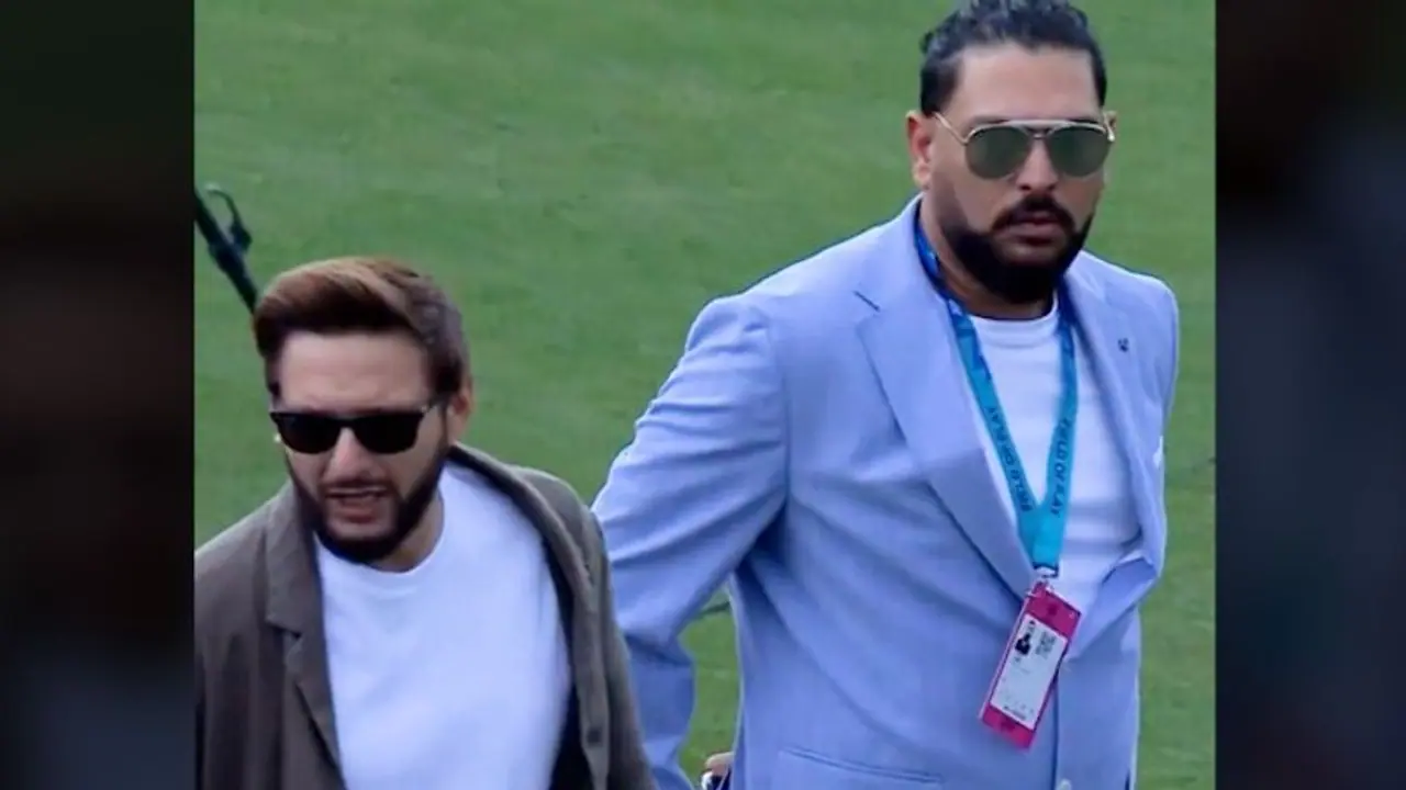 T20 World Cup 2024, India vs Pakistan: Yuvraj Singh, Shahid Afridi at NY stadium fuels excitement (WATCH)