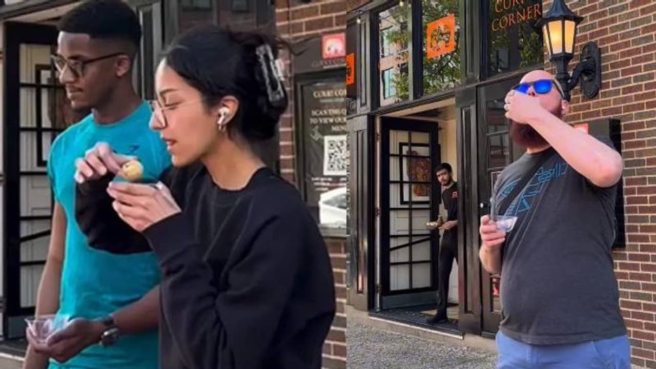 കൊള്ളാം, ഇത് പൊളി തന്നെ; യുഎസ്സിലെ തെരുവിൽ ഇന്ത്യക്കാരുടെ പാനിപ്പൂരി, വൈറലായി വീഡിയോ കൊള്ളാം, ഇത് പൊളി തന്നെ; യുഎസ്സിലെ തെരുവിൽ ഇന്ത്യക്കാരുടെ പാനിപ്പൂരി, വൈറലായി വീഡിയോ