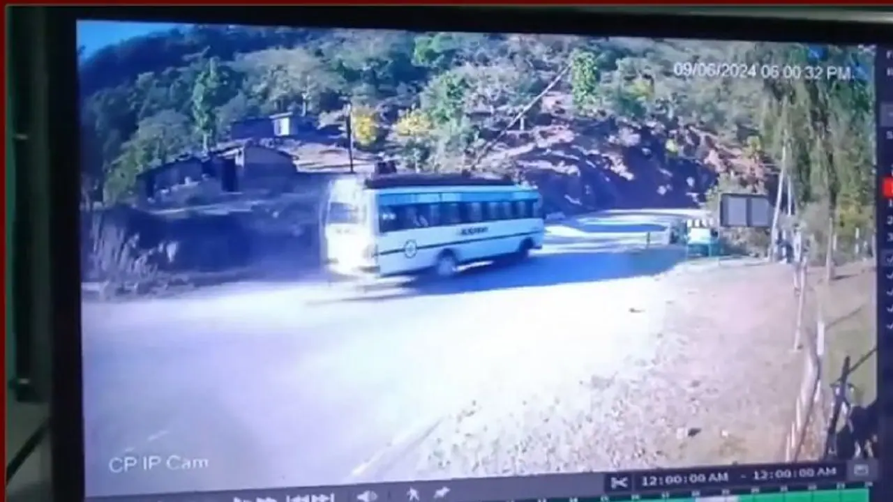 Reasi terror attack: CCTV footage shows jeep closely trailing behind pilgrims bus before attack (WATCH)