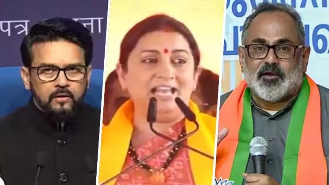 Smriti Irani to Anurag Thakur: A look at ministers who have been dropped from Modi 3.0 Smriti Irani to Anurag Thakur: A look at ministers who have been dropped from Modi 3.0