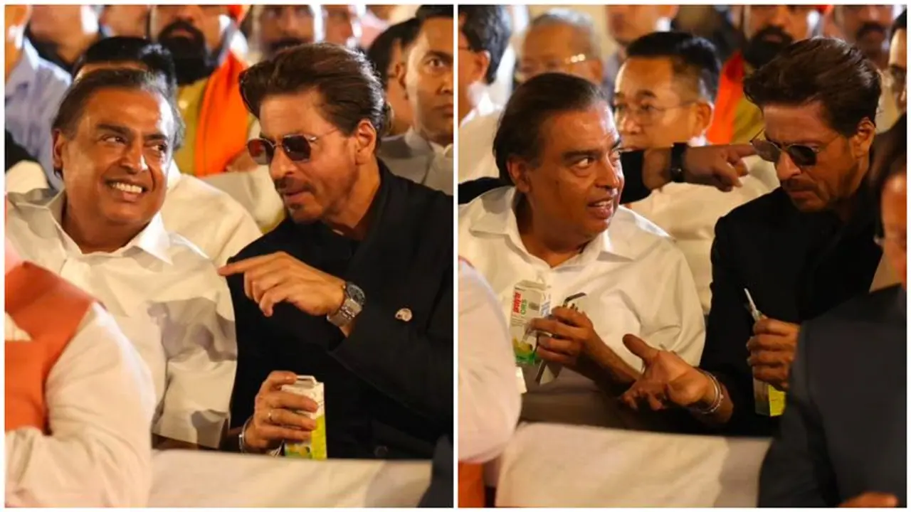 Mukesh Ambani and Shah Rukh Khan sip Rs. 31 ORS at Narendra Modi's swearing in ceremony; Internet reacts