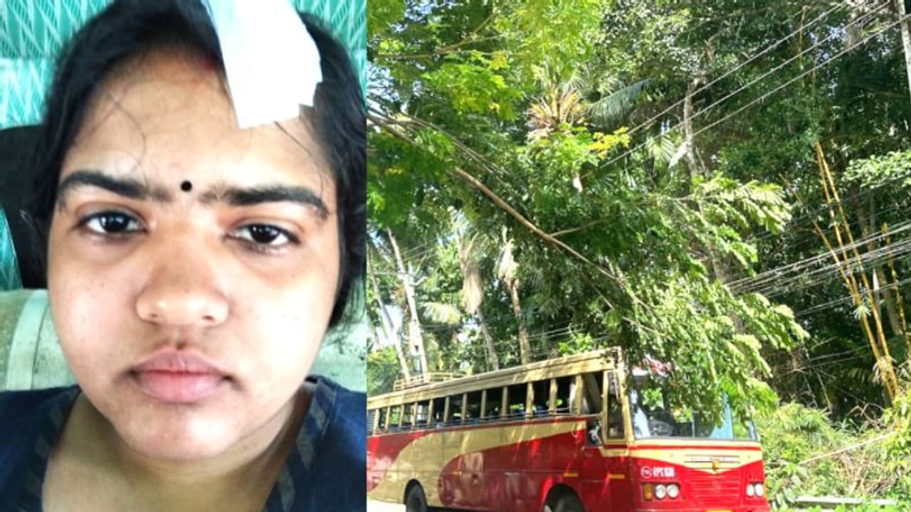 ഓടിക്കൊണ്ടിരുന്ന ബൈക്കിന് മുകളിലേക്ക് ഓലമടൽ വീണു, ഹെൽമെറ്റ് പൊട്ടി, യുവതിയുടെ തലയിൽ ആഴത്തിൽ മുറിവ് ഓടിക്കൊണ്ടിരുന്ന ബൈക്കിന് മുകളിലേക്ക് ഓലമടൽ വീണു, ഹെൽമെറ്റ് പൊട്ടി, യുവതിയുടെ തലയിൽ ആഴത്തിൽ മുറിവ്