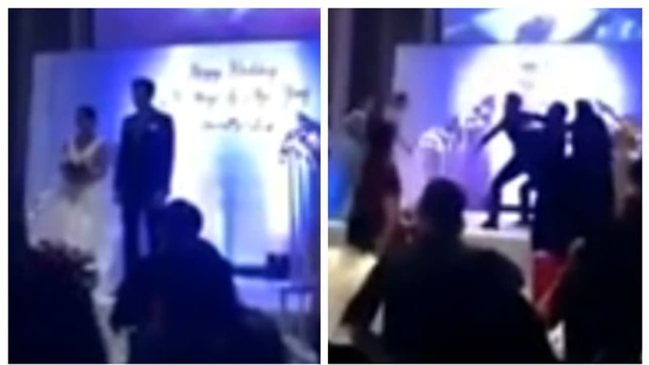 വധുവിന്‍റെ മുന്‍ ബന്ധം വിവാഹ വേദിയില്‍ വെളിപ്പെടുത്തി വരന്‍; പിന്നാലെ അടി, വൈറല്‍ വീഡിയോ കാണാം 