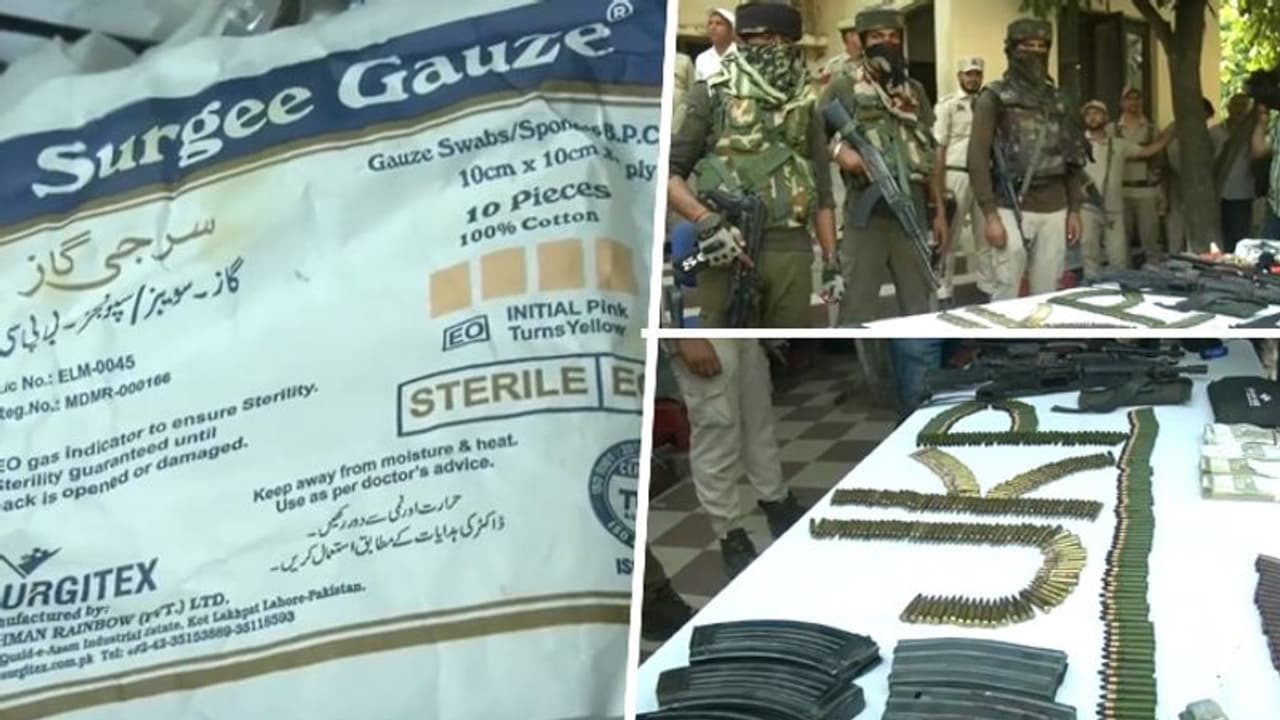 Kathua encounter: Pakistan made supplies, major cache of arms, Rs 1 lakh & more recovered in operation (WATCH)