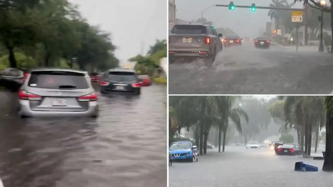 Florida rains: 'Life threatening floods' cast shadow over T20 WC 2024, fans urge ICC to shift matches (WATCH) Florida rains: 'Life threatening floods' cast shadow over T20 WC 2024, fans urge ICC to shift matches (WATCH)