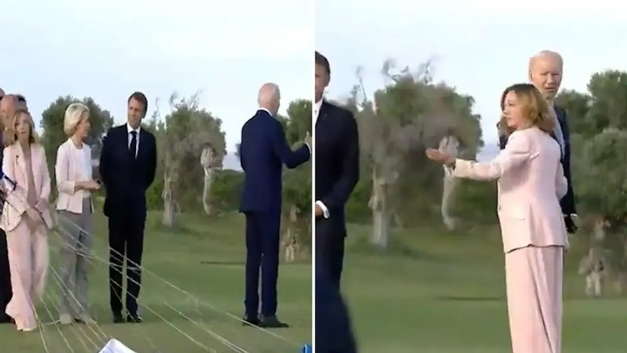 Video: Joe Biden 'wanders off' at G7 Summit, Italian PM Meloni pulls him back Video: Joe Biden 'wanders off' at G7 Summit, Italian PM Meloni pulls him back