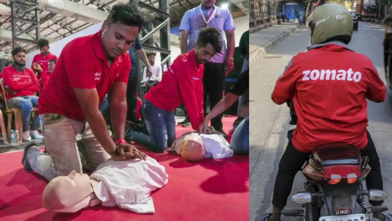 Zomato Provides First Aid Training to Delivery Partners for Assisting in Roadside Emergencies Zomato Provides First Aid Training to Delivery Partners for Assisting in Roadside Emergencies