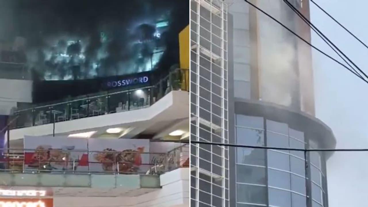 അക്രോപോളിസ് മാളില് വന് തീപിടിത്തം, നിരവധി പേര് കുടുങ്ങി; വീഡിയോ അക്രോപോളിസ് മാളില് വന് തീപിടിത്തം, നിരവധി പേര് കുടുങ്ങി; വീഡിയോ