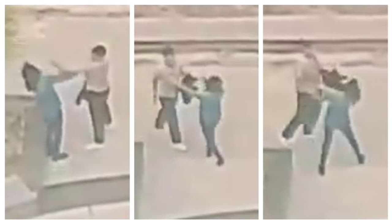 സ്വകാര്യ സര്‍വകലാശാല കാമ്പസില്‍ വച്ച് യുവതിയുടെ മുഖത്ത് ആഞ്ഞടിക്കുന്ന യുവാവിന്‍റെ വീഡിയോ വൈറല്‍ 