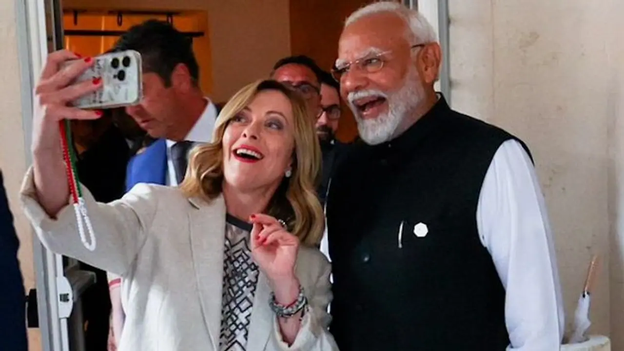 Melodi moment at G7 Summit: Italian PM Meloni clicks yet another selfie with PM Modi; photo goes viral