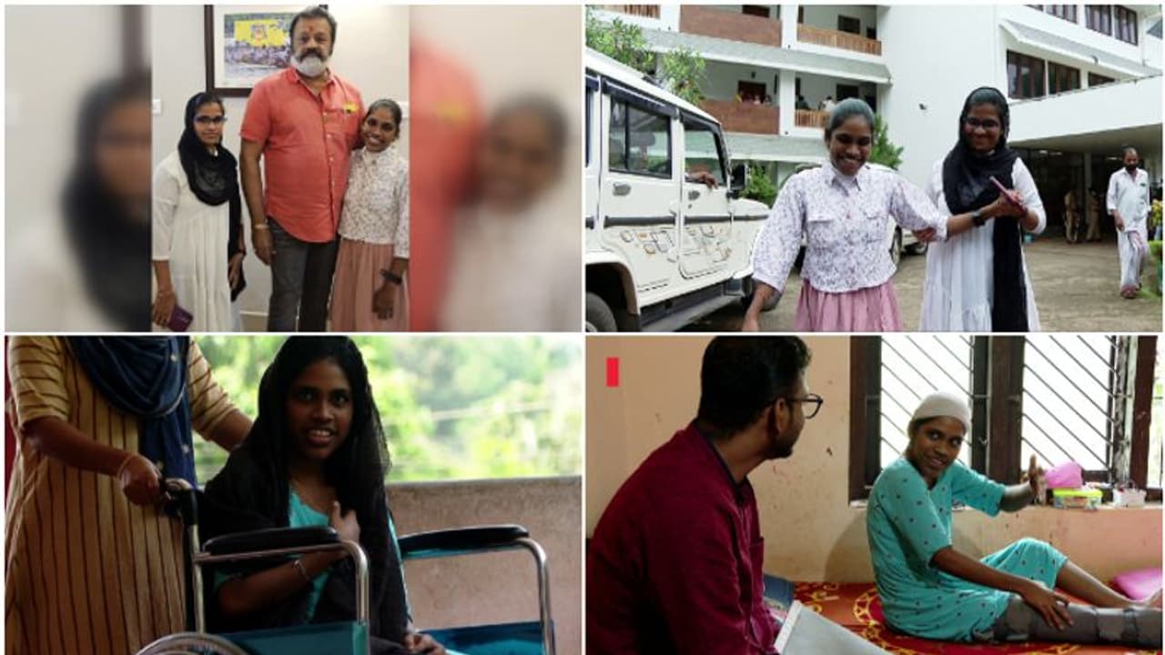 ചക്രക്കസേരയിൽ നിന്ന് ജീവിതത്തിലേക്ക് ചുവടുവച്ച് റിസ്വാന; സുരേഷ് ഗോപിയെ കാണാൻ നടന്നെത്തി, കയ്യിലൊരു സമ്മാനവും ചക്രക്കസേരയിൽ നിന്ന് ജീവിതത്തിലേക്ക് ചുവടുവച്ച് റിസ്വാന; സുരേഷ് ഗോപിയെ കാണാൻ നടന്നെത്തി, കയ്യിലൊരു സമ്മാനവും