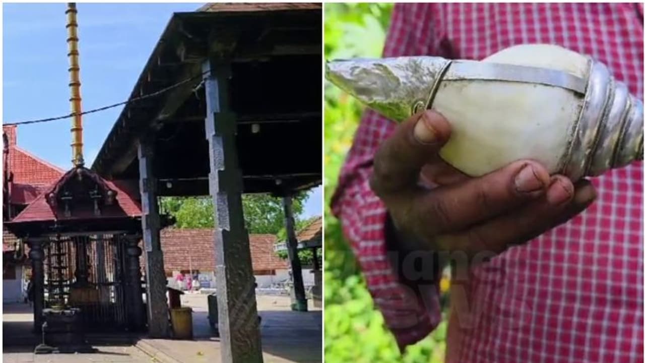 മാലിന്യക്കൂമ്പാരത്തില് വെള്ളി കെട്ടിയ ശംഖ്; കിട്ടിയത് അമ്പലപ്പുഴ ശ്രീകൃഷ്ണ സ്വാമി ക്ഷേത്രപരിസരത്ത് നിന്ന് മാലിന്യക്കൂമ്പാരത്തില് വെള്ളി കെട്ടിയ ശംഖ്; കിട്ടിയത് അമ്പലപ്പുഴ ശ്രീകൃഷ്ണ സ്വാമി ക്ഷേത്രപരിസരത്ത് നിന്ന്