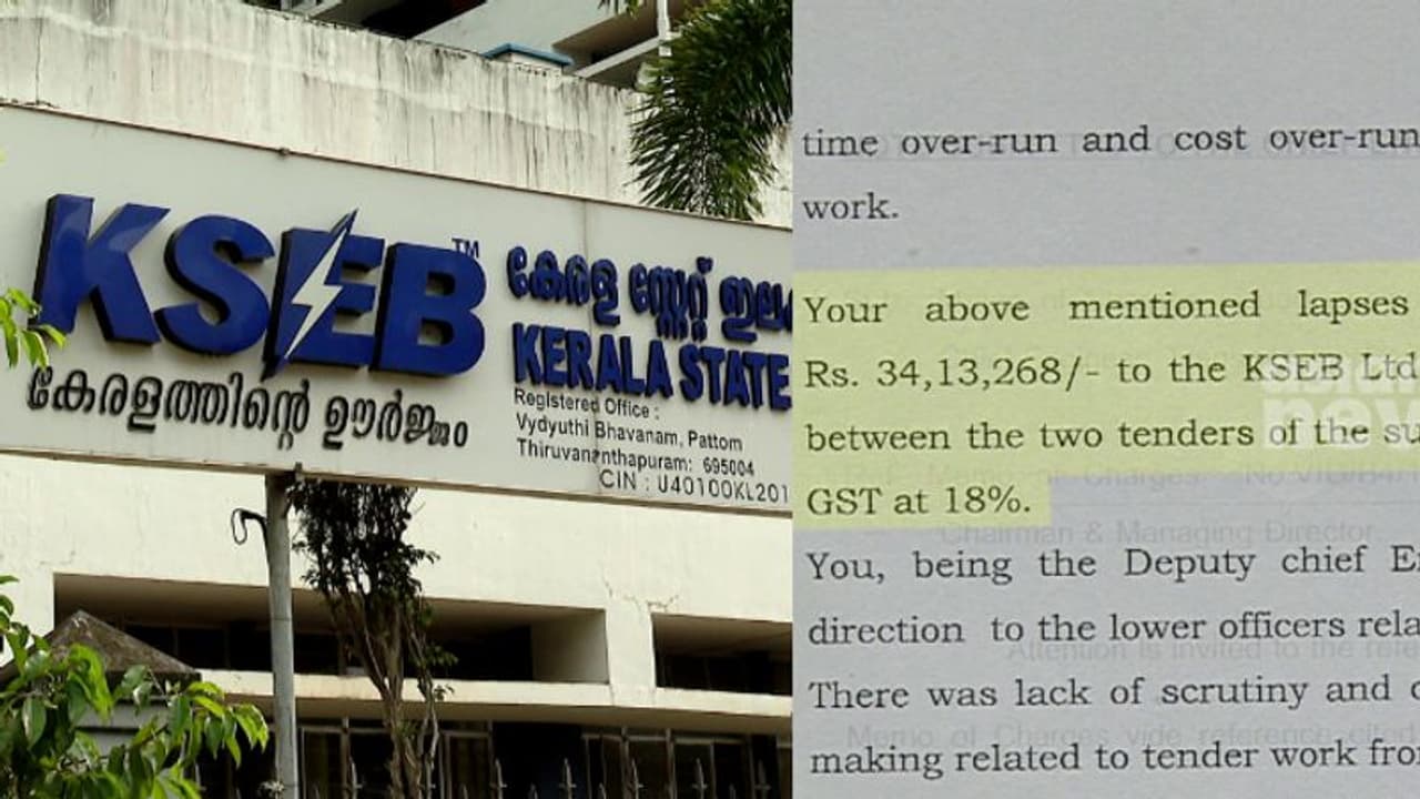 വൈദ്യുതി ലൈനിന്‍റെ ശേഷി കൂട്ടുന്ന ടെണ്ടറിൽ ക്രമക്കേട്; ലക്ഷങ്ങളുടെ നഷ്ടമെന്ന് വിജിലന്‍സ്, നടപടിക്ക് ശുപാര്‍ശ