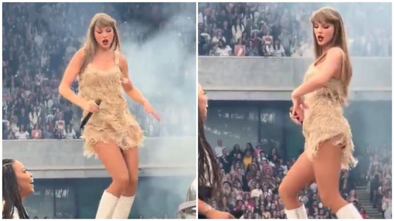 [WATCH] Taylor Swift's awkward dance moves roasted online; compared to Salman Khan's dancing 