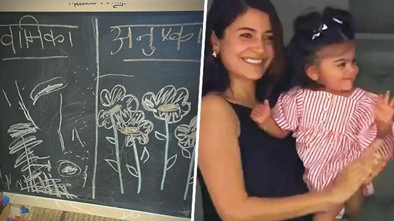Anushka Sharma, daughter Vamika indulge in art as actor shares blackboard drawing, fans react with hearts Anushka Sharma, daughter Vamika indulge in art as actor shares blackboard drawing, fans react with hearts