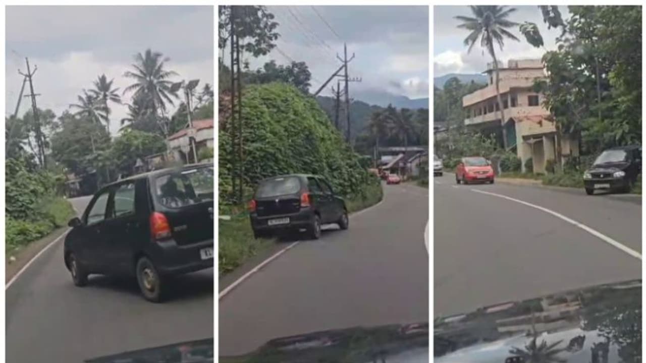 ദേശീയപാതയിലൂടെ ലക്കും ലഗാനുമില്ലാതെ യാത്ര; ദൃശ്യങ്ങൾ പുറത്തായതോടെ കാർ കസ്റ്റഡിയിലെടുത്തു
