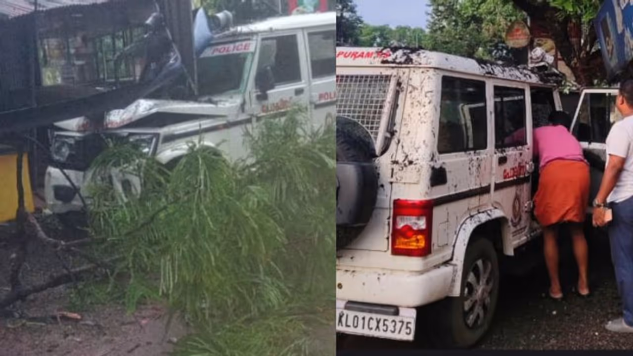 പൊലീസ് ജീപ്പ് നിയന്ത്രണം വിട്ട് കടയിലേക്ക് ഇടിച്ചുകയറി; എസ്ഐയ്ക്കും വണ്ടിയോടിച്ച സിപിഒയ്ക്കും പരിക്ക് പൊലീസ് ജീപ്പ് നിയന്ത്രണം വിട്ട് കടയിലേക്ക് ഇടിച്ചുകയറി; എസ്ഐയ്ക്കും വണ്ടിയോടിച്ച സിപിഒയ്ക്കും പരിക്ക്