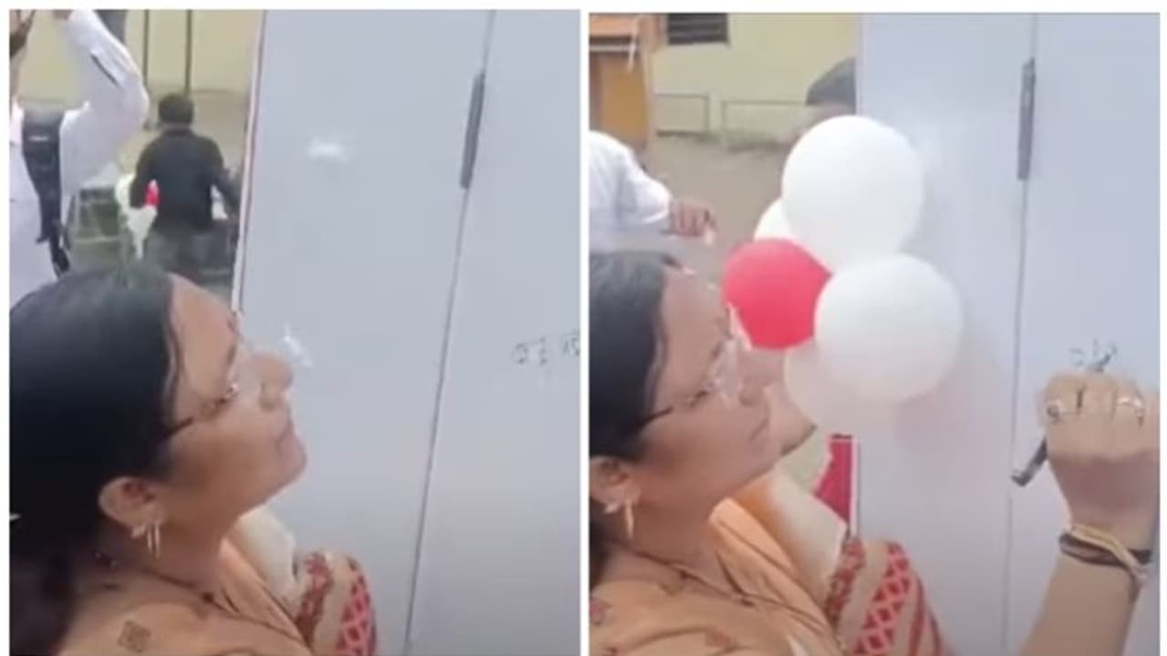 മന്ത്രിയുടെ അക്ഷരത്തെറ്റ് വൈറൽ; തെറ്റിയത് ഹിന്ദിയിൽ മുദ്രാവാക്യമെഴുതിയപ്പോൾ; സംഭവം മധ്യപ്രദേശിലെ സ്കൂളിൽ 