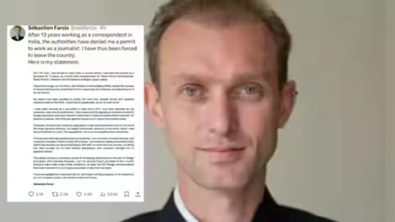French journalist Sebastien Farcis claims 'forced to leave India' after permit renewal denies; read statement