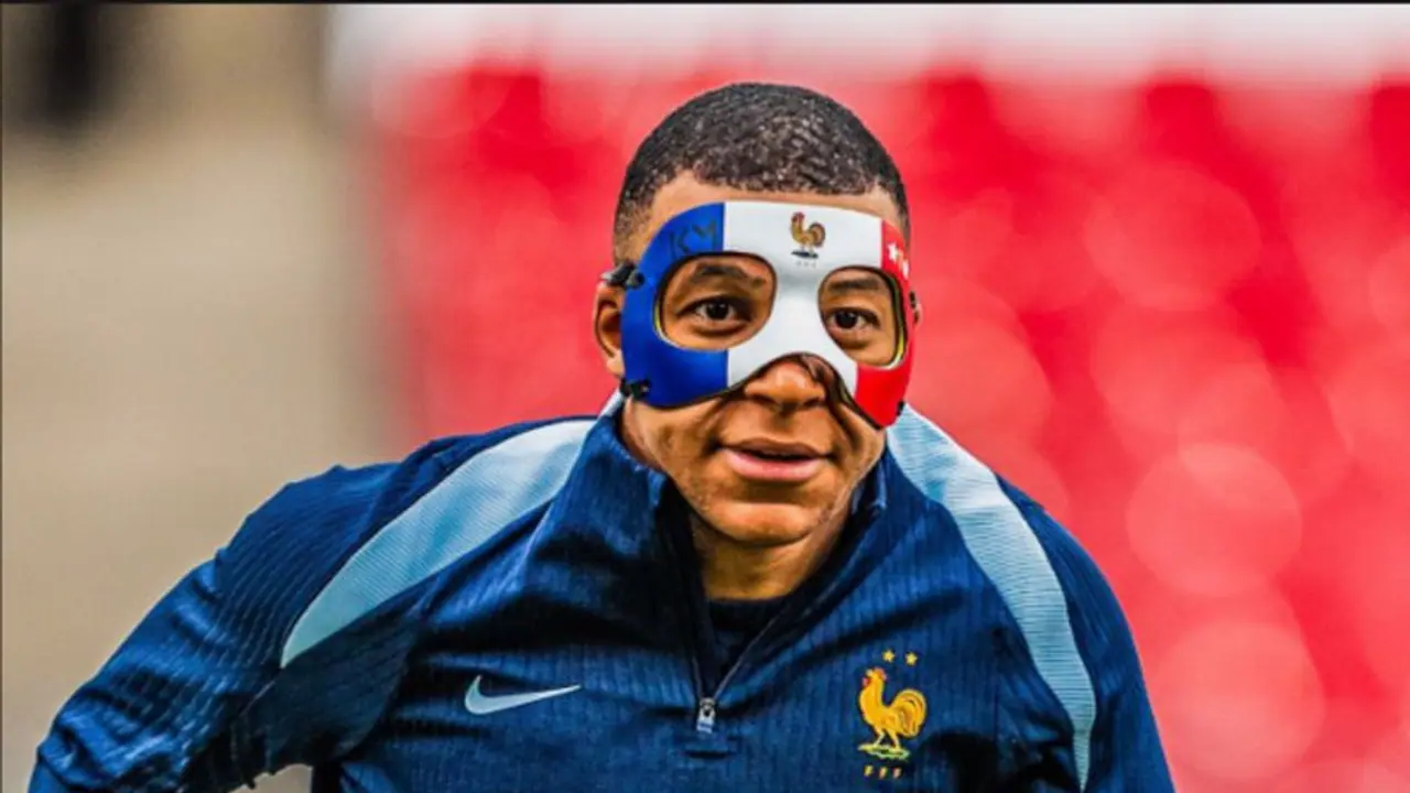 Euro 2024: First pic of Mbappe in protective mask after broken nose goes viral, fans dub him 'Captain France' Euro 2024: First pic of Mbappe in protective mask after broken nose goes viral, fans dub him 'Captain France'