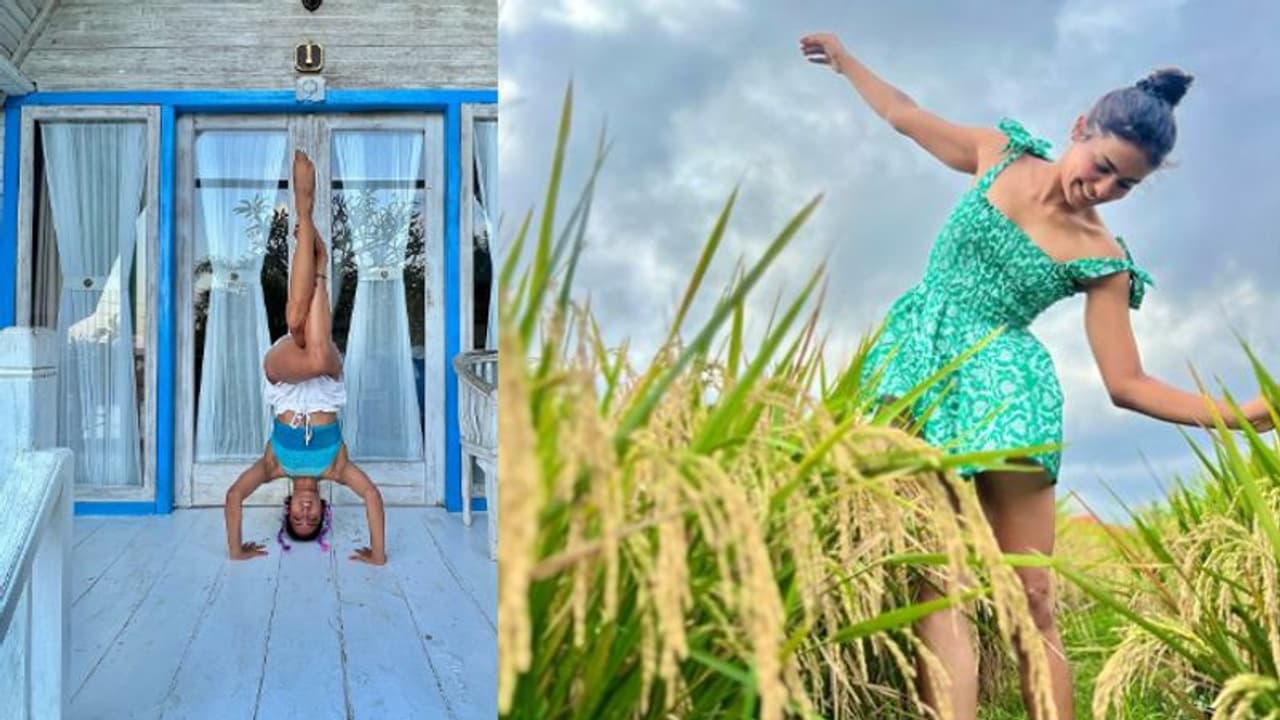 Yoga Day : இப்படி கூட யோகா பண்ணலாமா? மிரட்டிவிட்ட "கோமாளி" நடிகை "நோ வே" என்று பாராட்டும் நெட்டிசன்ஸ்!