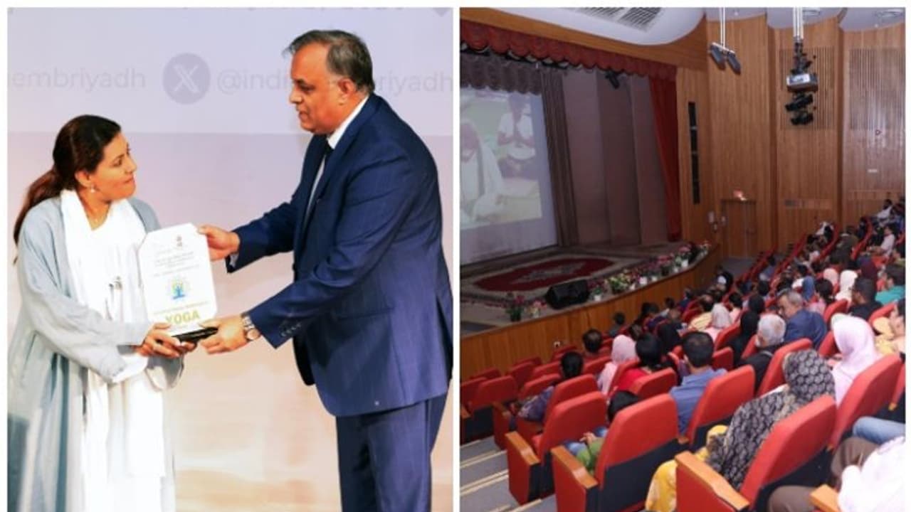 റിയാദിലെ ഇന്ത്യൻ എംബസിയിൽ അന്താരാഷ്ട്ര യോഗ ദിനാചരണവും സെമിനാറും റിയാദിലെ ഇന്ത്യൻ എംബസിയിൽ അന്താരാഷ്ട്ര യോഗ ദിനാചരണവും സെമിനാറും