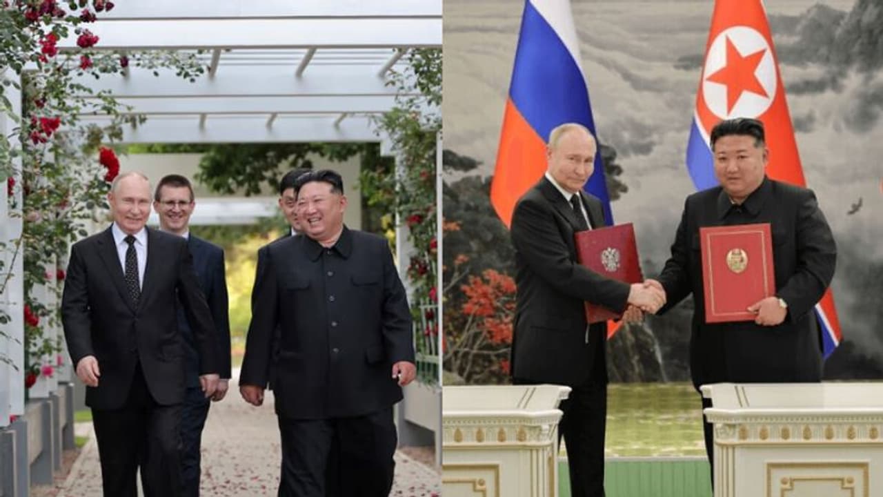 இதை பண்ணாதீங்க.. தென்கொரியாவை எச்சரித்த ரஷ்ய அதிபர் புடின்.. வடகொரியா விசிட்டின் பின்னணி என்ன?