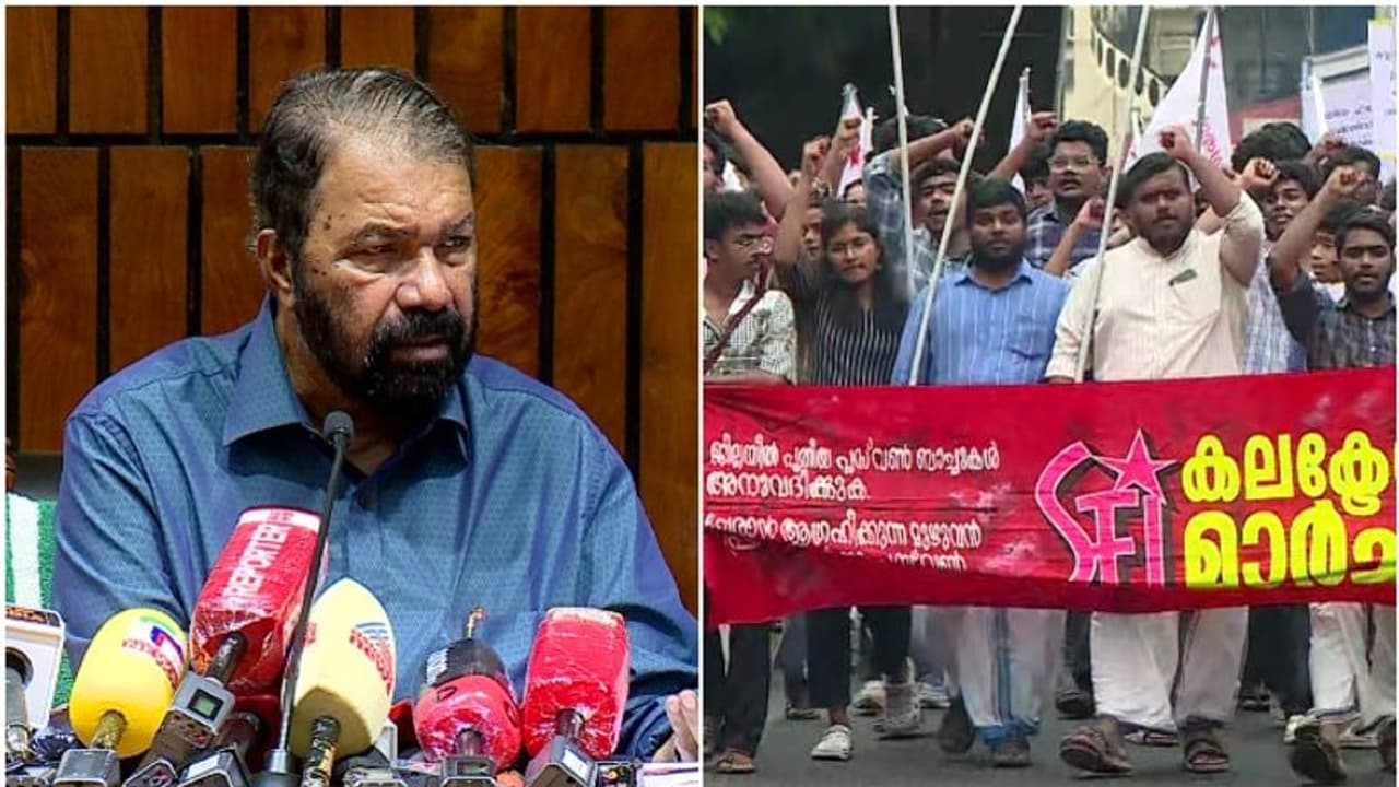 'കുറെ നാളായി സമരം ചെയ്യാതിരിക്കുന്നവരല്ലേ, ഉഷാറായി വരട്ടെ'; എസ്എഫ്ഐ സമരത്തെ പരിഹസിച്ച് മന്ത്രി വി ശിവൻകുട്ടി
