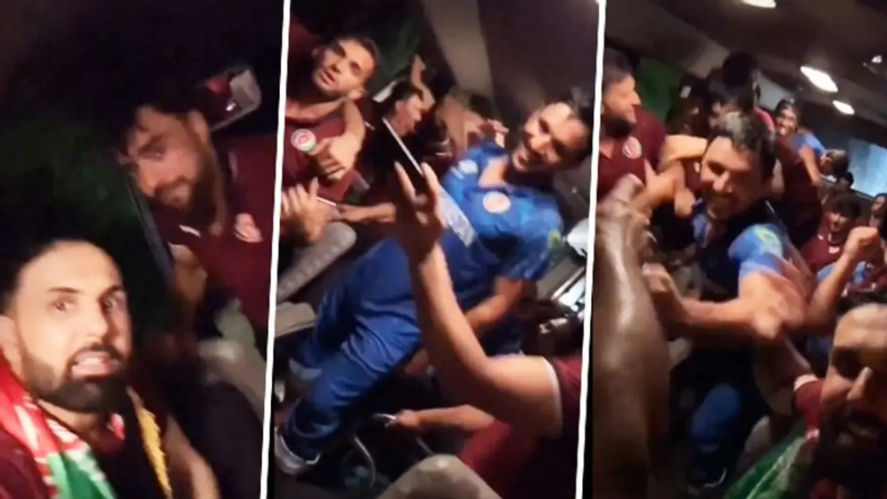 T20 WC 2024: Afghanistan players dance on Bravo's iconic 'Champion' song after reaching 1st ever semis (WATCH) T20 WC 2024: Afghanistan players dance on Bravo's iconic 'Champion' song after reaching 1st ever semis (WATCH)