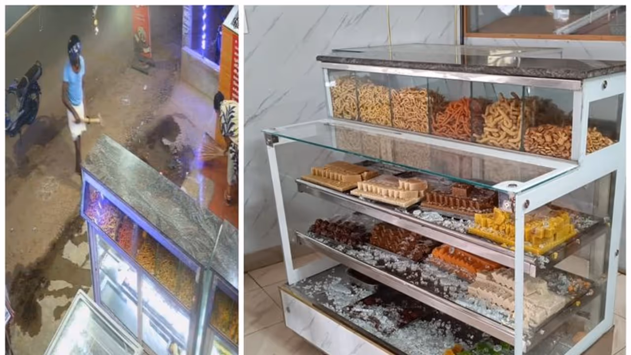 Shocking Incident: ஓசியில் ஸ்வீட் கேட்டு தகராறு; போதையில் கடையை சூறையாடிய ஆசாமி திருப்பத்தூரில் பரபரப்பு