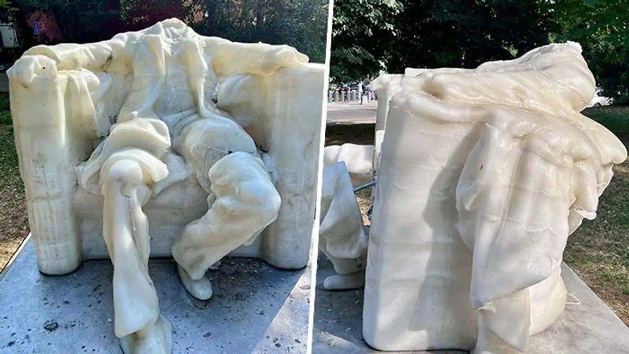 Abraham Lincoln's wax sculpture melts as temperatures soar in US; see viral photos and video (WATCH)