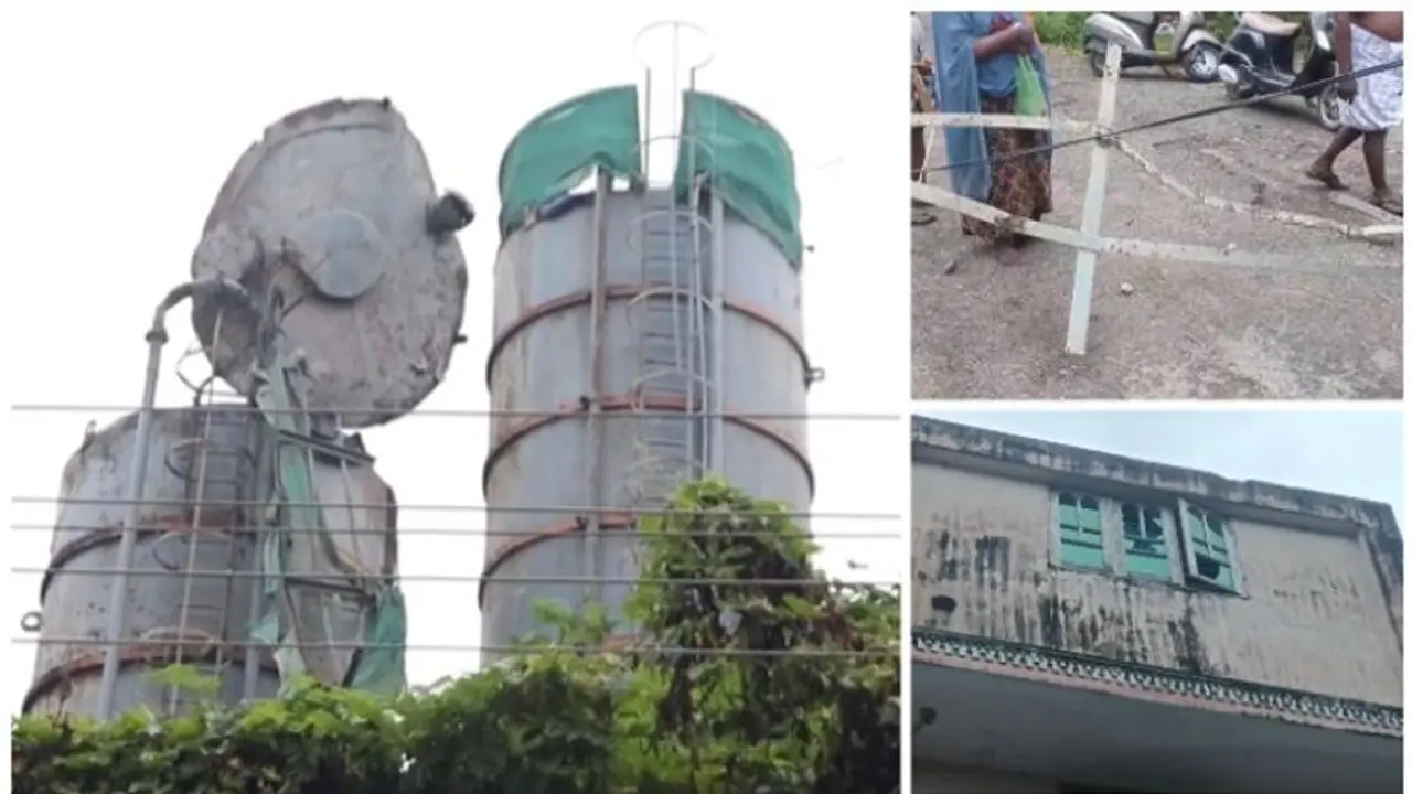 തുമ്പ കിൻഫ്ര പാർക്കിൽ റെഡിമിക്സ് യൂണിറ്റിൽ പൊട്ടിത്തെറി; യന്ത്രഭാഗങ്ങൾ ജനവാസ മേഖലയിൽ പതിച്ചു തുമ്പ കിൻഫ്ര പാർക്കിൽ റെഡിമിക്സ് യൂണിറ്റിൽ പൊട്ടിത്തെറി; യന്ത്രഭാഗങ്ങൾ ജനവാസ മേഖലയിൽ പതിച്ചു