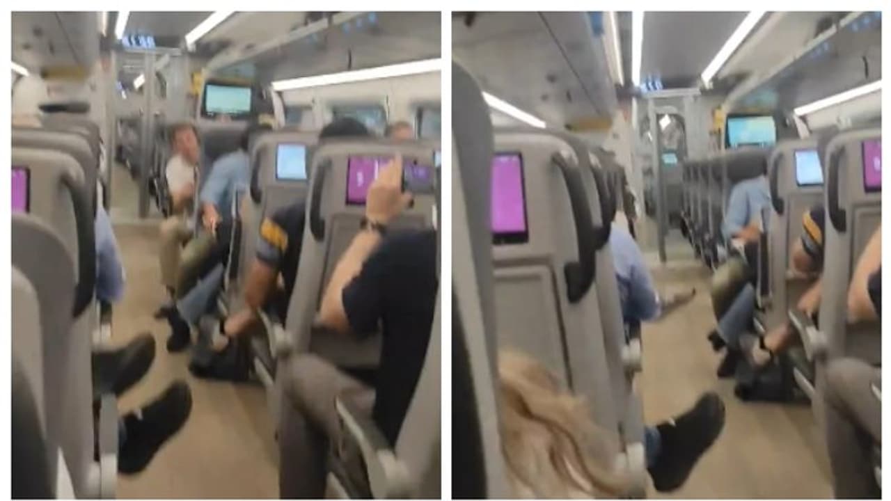 ആകെയുലഞ്ഞ്, ഇളകിമറിഞ്ഞ്; 35,000 കോടിക്ക് നവീകരിച്ച സ്പെയിനിലെ അതിവേഗ ട്രെയിന് യാത്രാ വീഡിയോ വൈറല് ആകെയുലഞ്ഞ്, ഇളകിമറിഞ്ഞ്; 35,000 കോടിക്ക് നവീകരിച്ച സ്പെയിനിലെ അതിവേഗ ട്രെയിന് യാത്രാ വീഡിയോ വൈറല്