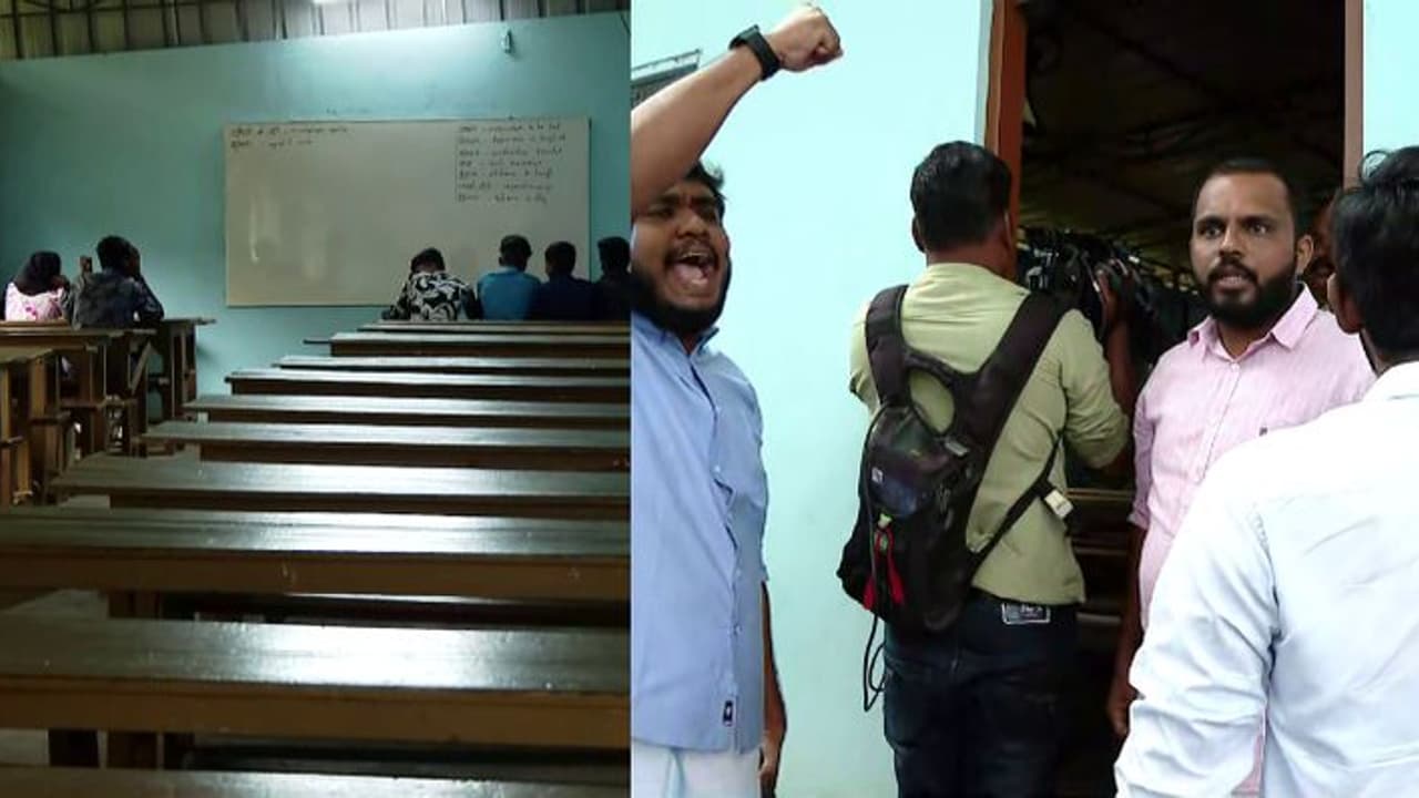 കളക്ടറുടെ നിർദ്ദേശം കാറ്റിൽ പറത്തി ട്യൂഷൻ ക്ലാസ്, മൈലപ്രയിൽ ട്യൂഷൻ സെന്ററിലേക്ക് കെ എസ് യു പ്രതിഷേധം കളക്ടറുടെ നിർദ്ദേശം കാറ്റിൽ പറത്തി ട്യൂഷൻ ക്ലാസ്, മൈലപ്രയിൽ ട്യൂഷൻ സെന്ററിലേക്ക് കെ എസ് യു പ്രതിഷേധം