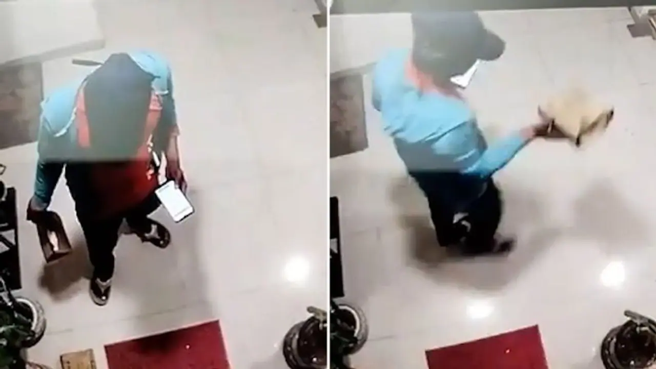 Caught on camera: Zomato delivery agent 'steals' food in Bengaluru, sparks online debate (WATCH)