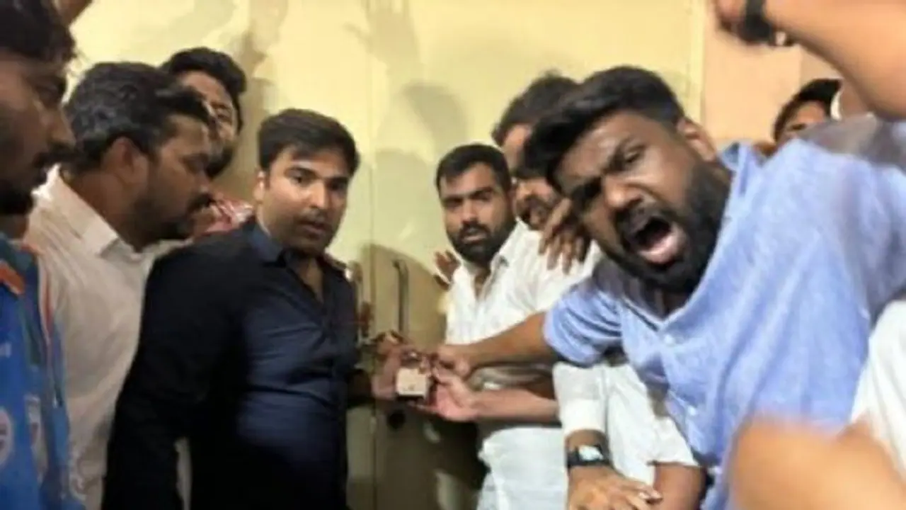 NEET UG row: 'NTA bandh karo' NSUI members barge into NTA office, demand its closure; WATCH viral videos NEET UG row: 'NTA bandh karo' NSUI members barge into NTA office, demand its closure; WATCH viral videos