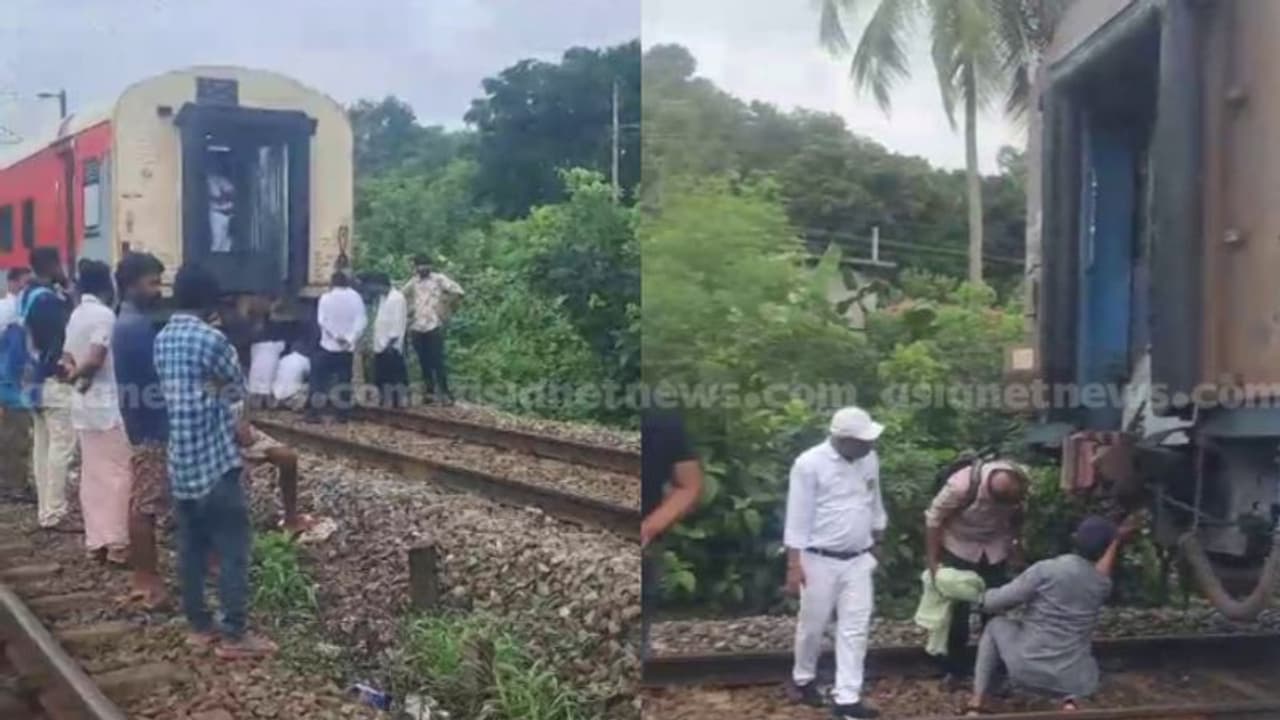 ചെറുതുരുത്തി വള്ളത്തോൾ നഗറിൽ ഓടിക്കൊണ്ടിരുന്ന ട്രെയിനിൻ്റെ എഞ്ചിനും ബോഗിയും വേര്‍പെട്ടു; വൻ അപകടം ഒഴിവായി