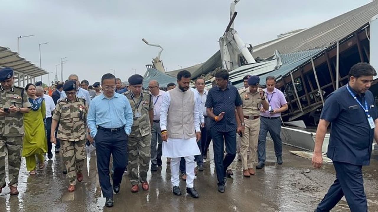 Delhi airport roof collapse: Civil Aviation Minister says PM Modi inaugurated different building Delhi airport roof collapse: Civil Aviation Minister says PM Modi inaugurated different building