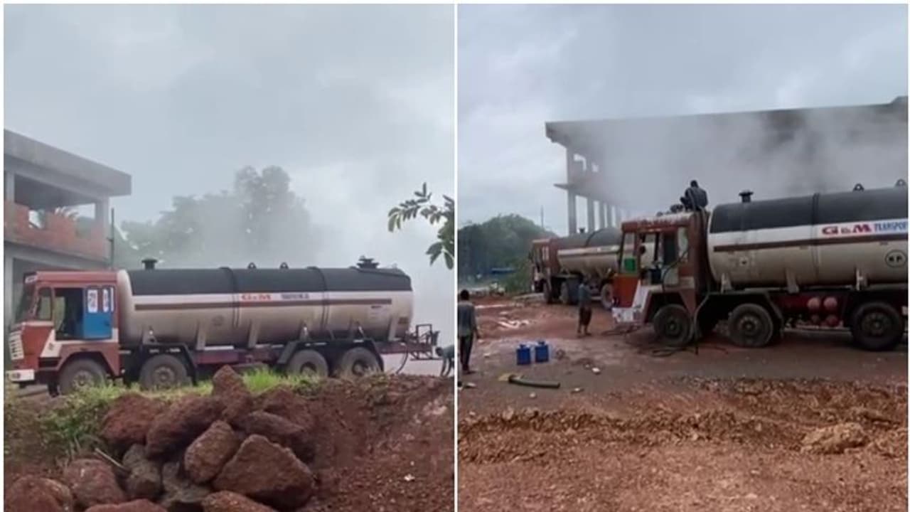 കണ്ണൂർ രാമപുരത്ത് ടാങ്കറിൽ നിന്ന് വാതക ചോർച്ച, സമീപത്തെ നഴ്സിംഗ് കോളേജിലെ 10 പേർക്ക് ദേഹാസ്വാസ്ഥ്യം കണ്ണൂർ രാമപുരത്ത് ടാങ്കറിൽ നിന്ന് വാതക ചോർച്ച, സമീപത്തെ നഴ്സിംഗ് കോളേജിലെ 10 പേർക്ക് ദേഹാസ്വാസ്ഥ്യം