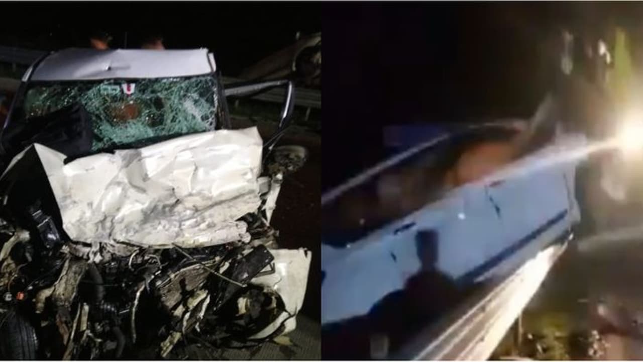 കാര്‍ ഇന്ധനം നിറച്ച ശേഷം തെറ്റായ വശത്തുനിന്ന് ഹൈവേയിലേക്ക്; മറ്റൊരു കാറുമായി കൂട്ടിയിടിച്ച് ഏഴ് മരണം