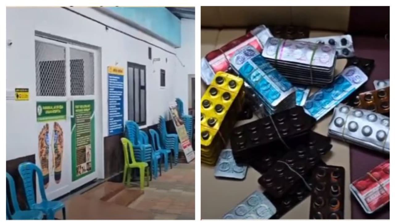 യുനാനി കേന്ദ്രത്തിൽ നിന്ന് ലക്ഷങ്ങളുടെ അലോപ്പതി മരുന്ന് പിടിച്ചെടുത്തു, കൂടുതലും മാനസിക രോഗങ്ങൾക്ക് നൽകുന്നവ യുനാനി കേന്ദ്രത്തിൽ നിന്ന് ലക്ഷങ്ങളുടെ അലോപ്പതി മരുന്ന് പിടിച്ചെടുത്തു, കൂടുതലും മാനസിക രോഗങ്ങൾക്ക് നൽകുന്നവ