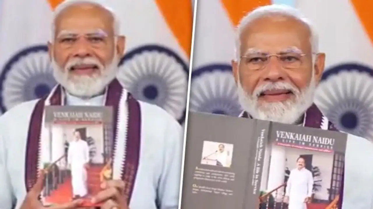 PM Modi releases three books on life and journey of former Vice President M Venkaiah Naidu PM Modi releases three books on life and journey of former Vice President M Venkaiah Naidu
